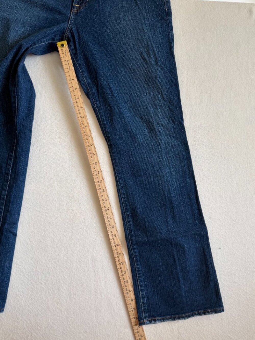 Lucky Brand Jeans Mens 32 Blue Straight Leg Dungarees Denim 32x31 Casual - Picture 8 of 14